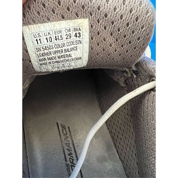 SKECHERS GoGolf Elite 2 MEN'S Solid gray LEATHER Lace-Up GOLF SHOES Spikes  size - Picture 5 of 6